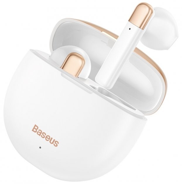 

Беспроводные Bluetooth наушники гарнитура BASEUS Encok True Wireless Earphones W2 |BT5.0, 35/450mAh, 4H| White (NGW2-02)