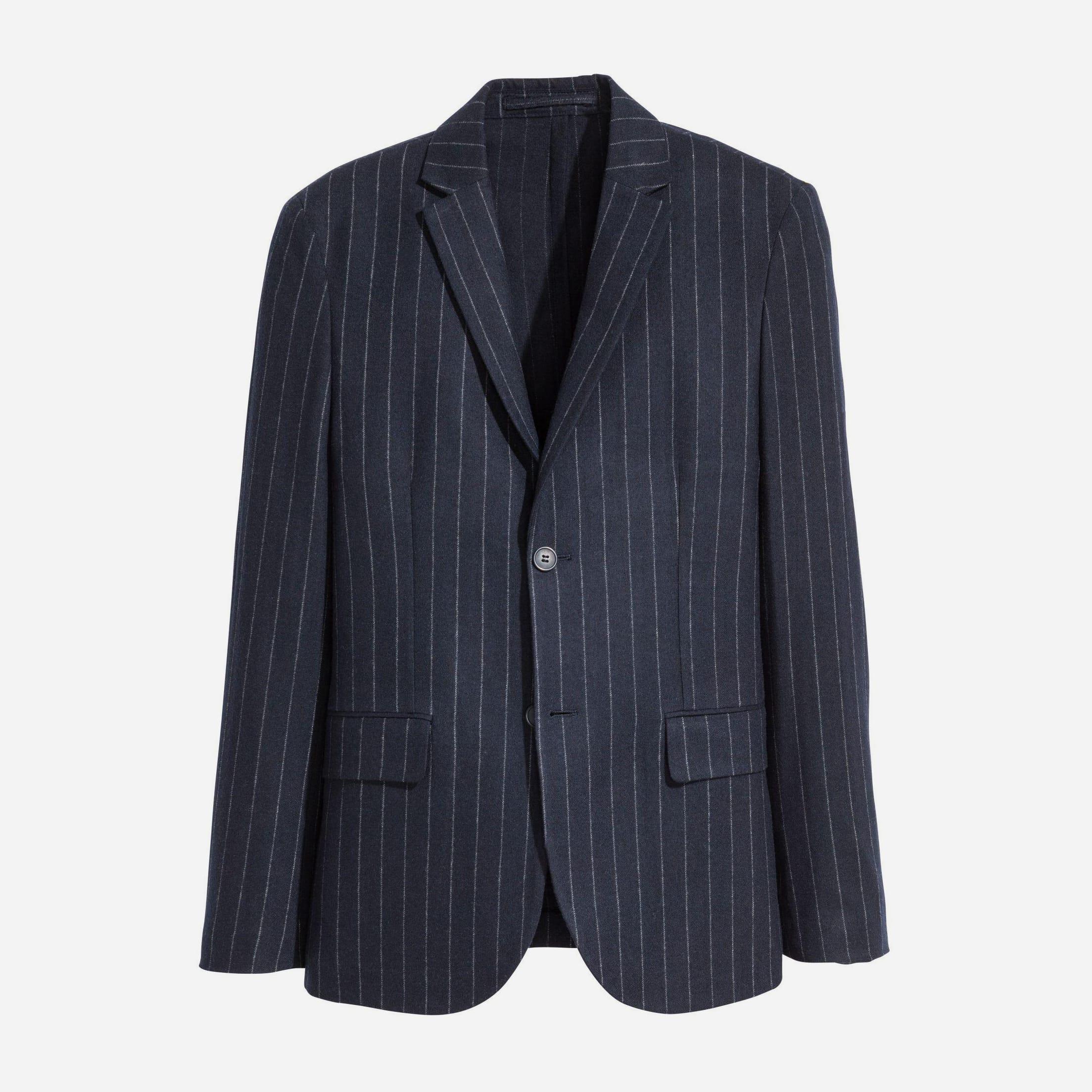 

Пиджак H&M XAZ226773CGSM  Темно-синий в полоску, Пиджак H&M XAZ226773CGSM 48 Темно-синий в полоску