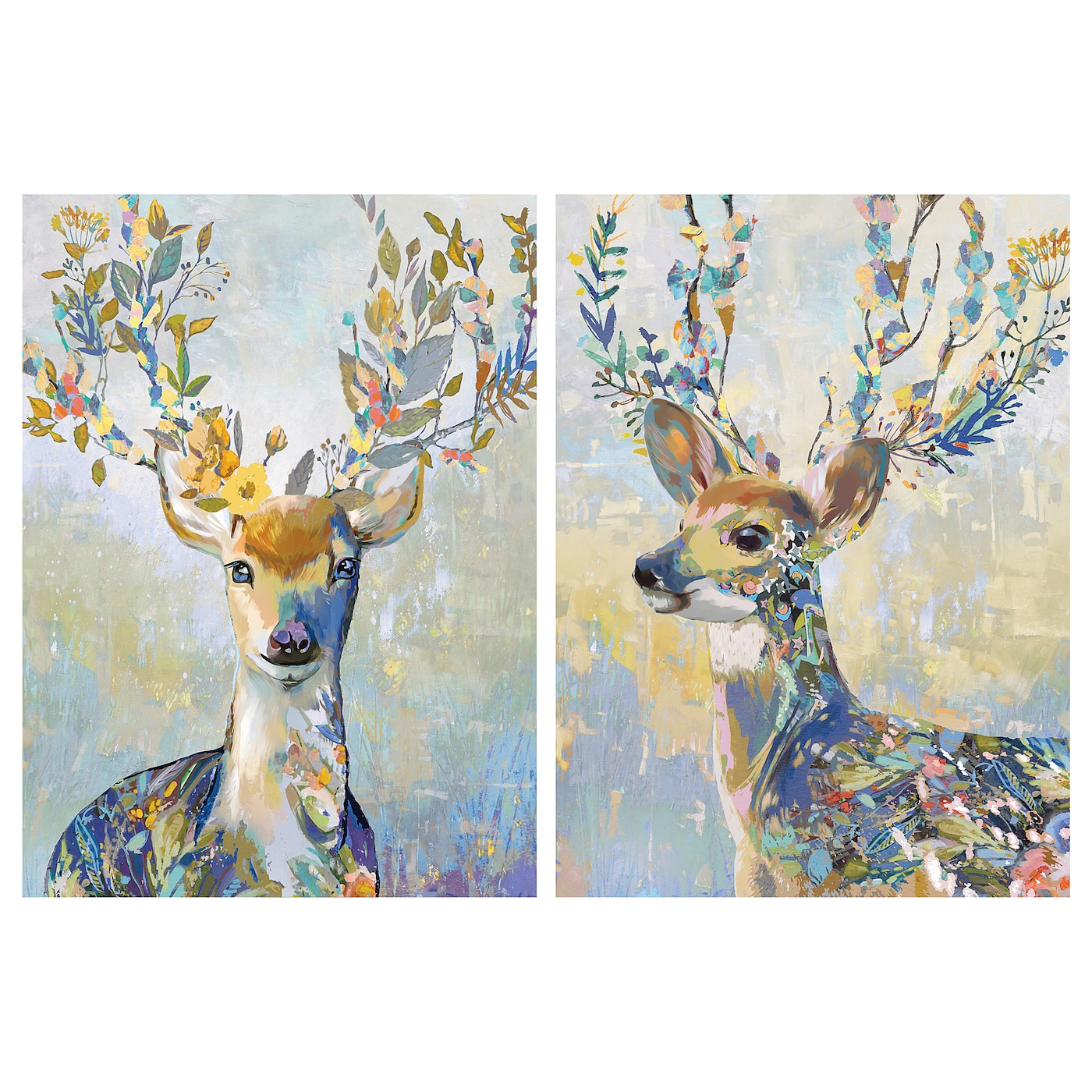 

Картини (2шт.), кольоровий олень 50x70 см, PJÄTTERYD IKEA 504.382.06