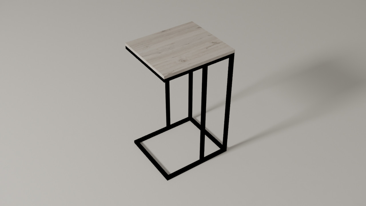 

Дизайнерский журнальный стол ДСП Дуб Кортона Черный в стиле Лофт Loft Design RVL002-22 ()