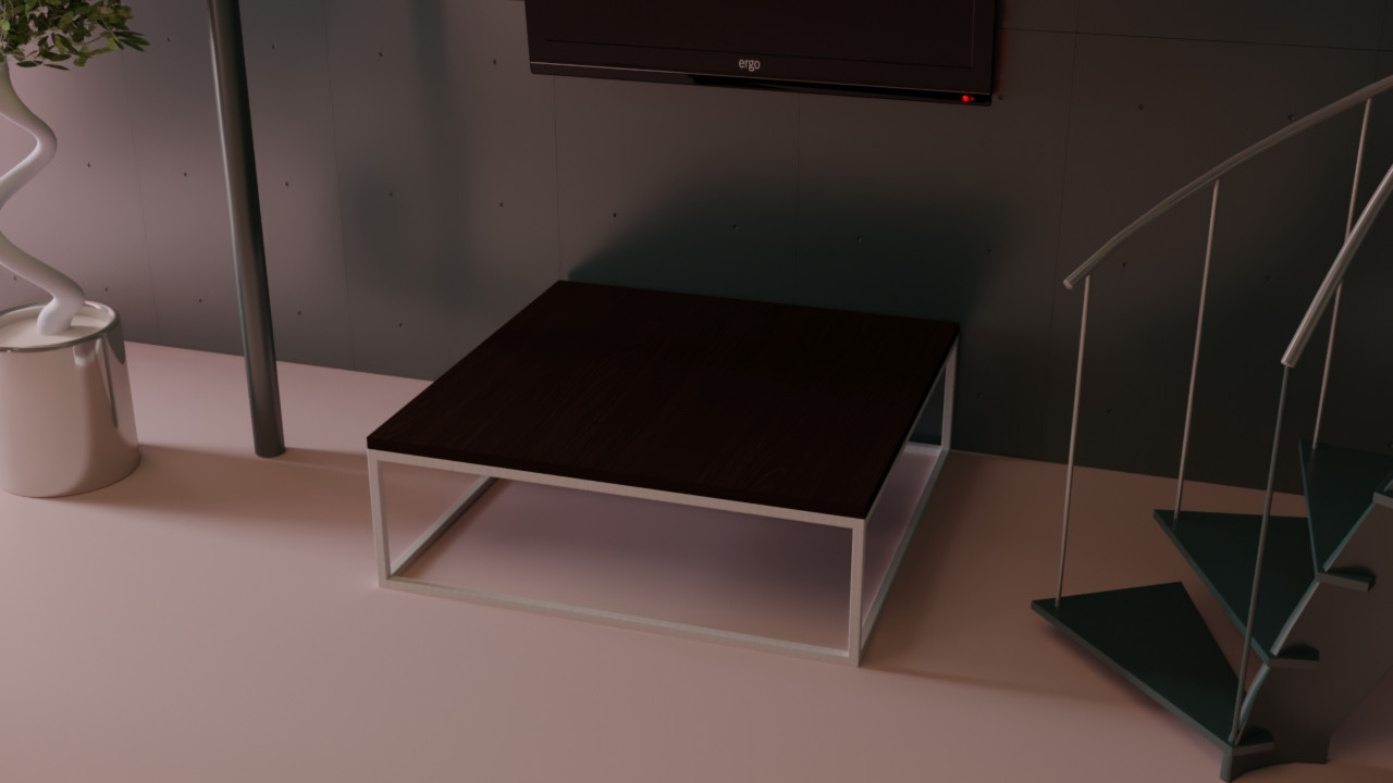 

Дизайнерский журнальный стол ДСП Венге Белый в стиле Лофт Loft Design RVL001-5 ()