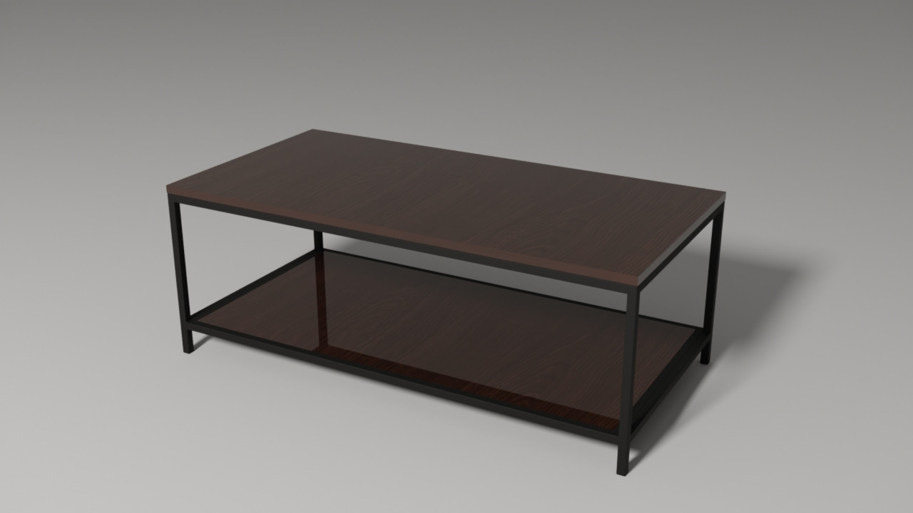 

Дизайнерский журнальный стол ДСП Венге Черный в стиле Лофт Loft Design RVL003-4 ()