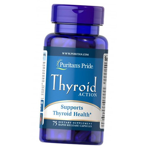 

Поддержка щитовидной железы, Thyroid Action, Puritan's Pride 75капс (71367086)