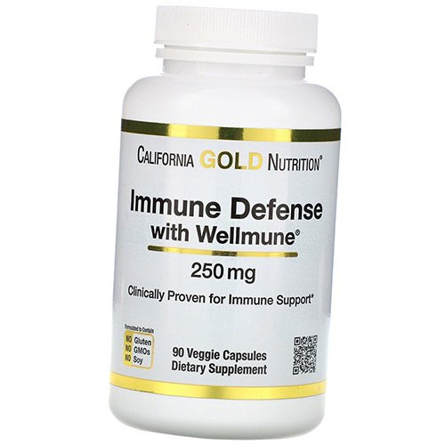 

Средство для укрепления иммунитета, Бета-глюкан, Immune Defense with Wellmune, California Gold Nutrition 90вегкапс (72427007)