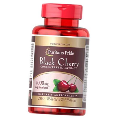 

Экстракт Черной Вишни, Black Cherry Extract 1000, Puritan's Pride 200капс (71367073)