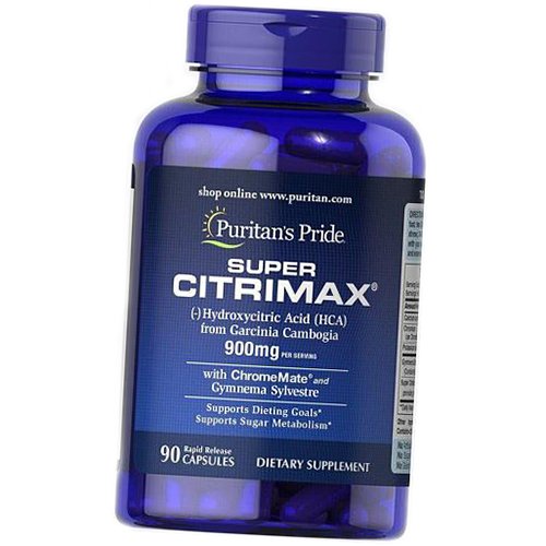 

Гарциния камбоджийская, Super Citrimax Garcinia Cambogia 900, Puritan's Pride 90капс (02367011)