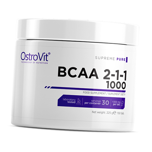

ВСАА Аминокислоты, BCAA 2:1:1 1000, Ostrovit 300таб (28250005)