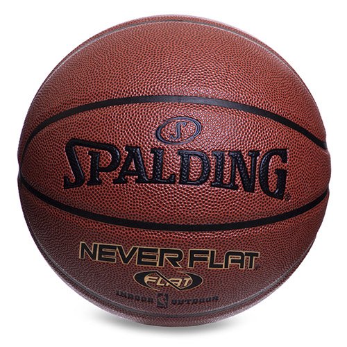 

Мяч баскетбольный Composite Leather NeverFlat 74096ZI Spalding №7 Коричневый (57484010)