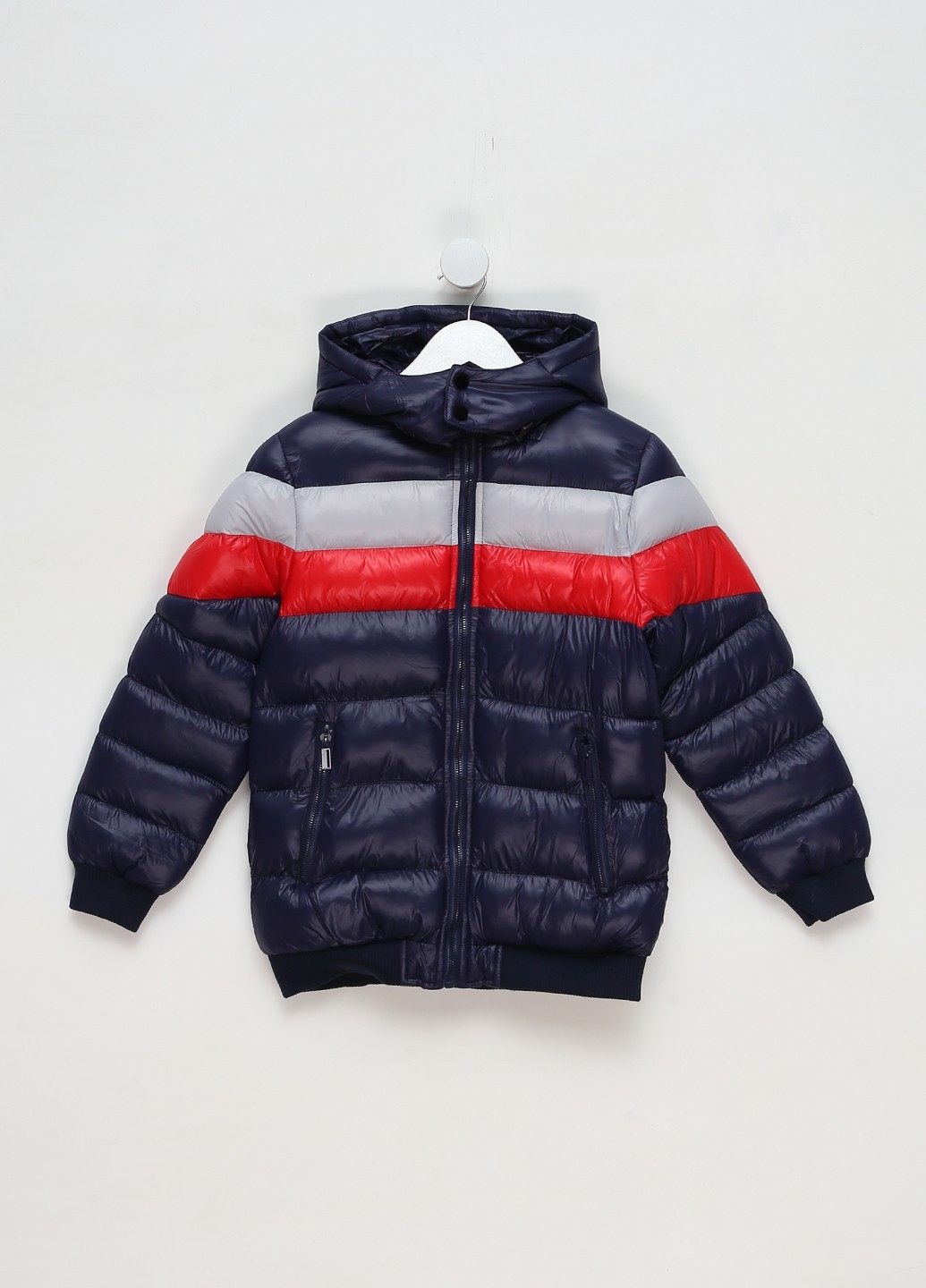 

Куртка зимняя для мальчика F&D Fd0155 122-128 Тёмно-синий с красным