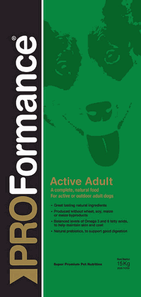 

Сухой корм PROFormance Active Adult для взрослых активный собак всех пород 15 кг