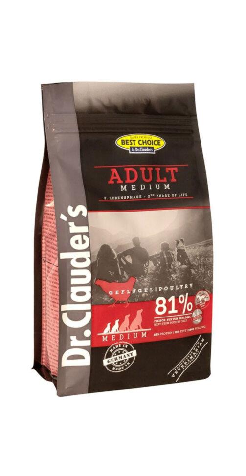 

Сухой корм Dr.Clauder’s Best Choice Adult Medium для взрослых собак маленьких и средних пород 4 кг