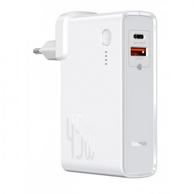

Зарядное устройство Baseus Charger & Powerbank 45W 10000mAh USB/Type-C white