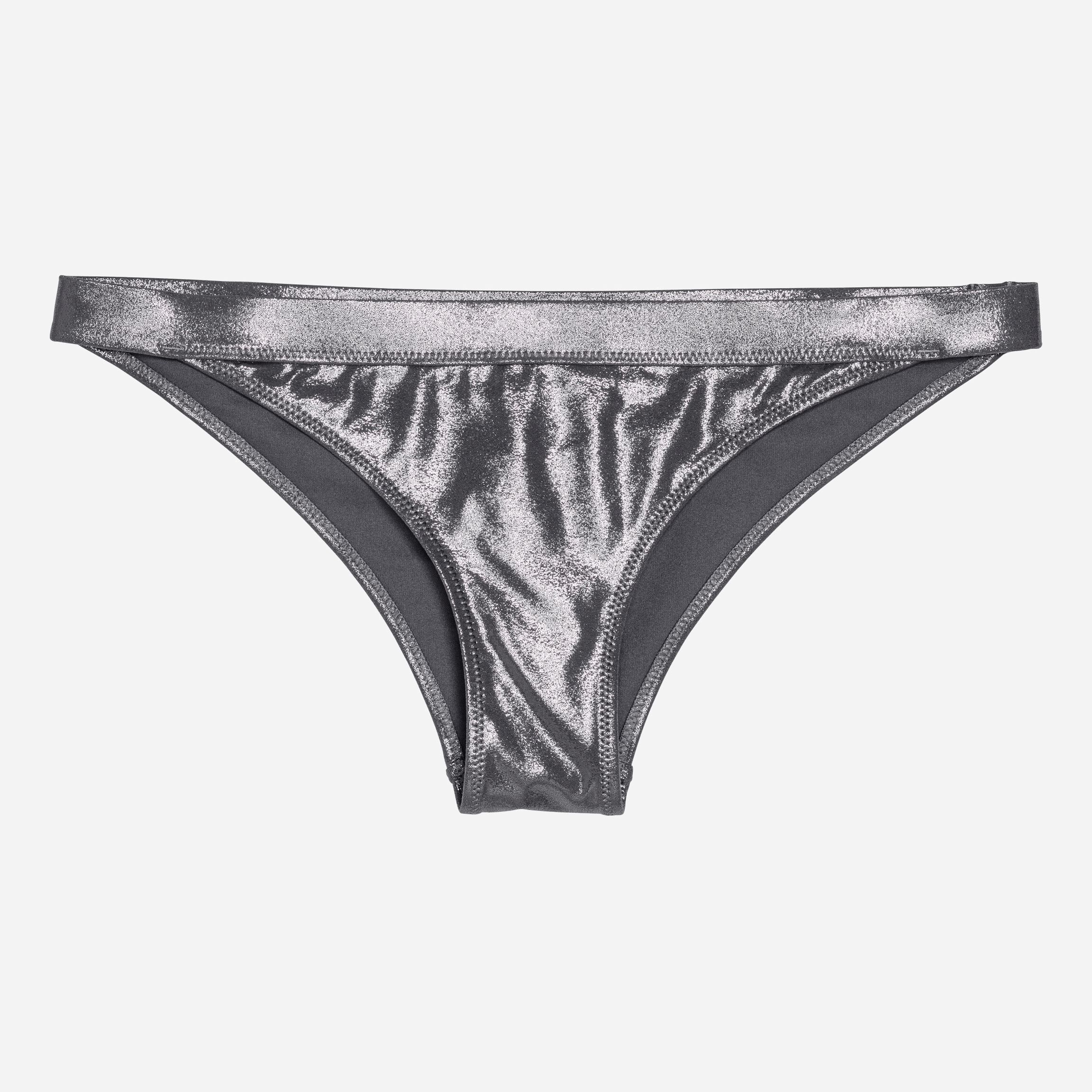 

Нижняя часть купальника H&M 5602047 34 Темно-серая/Металлик