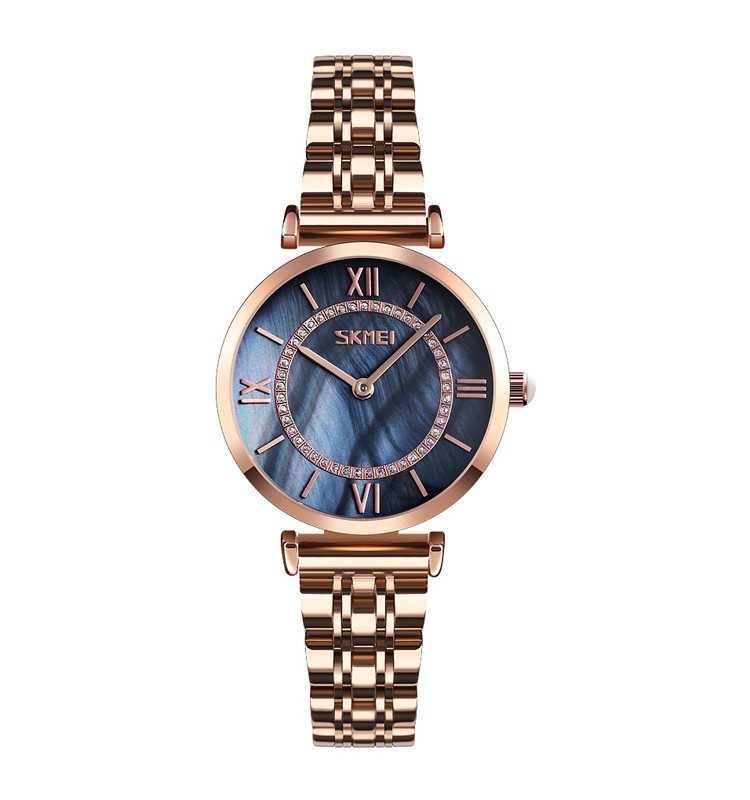 

Женские часы Skmei 9198 rose gold/black