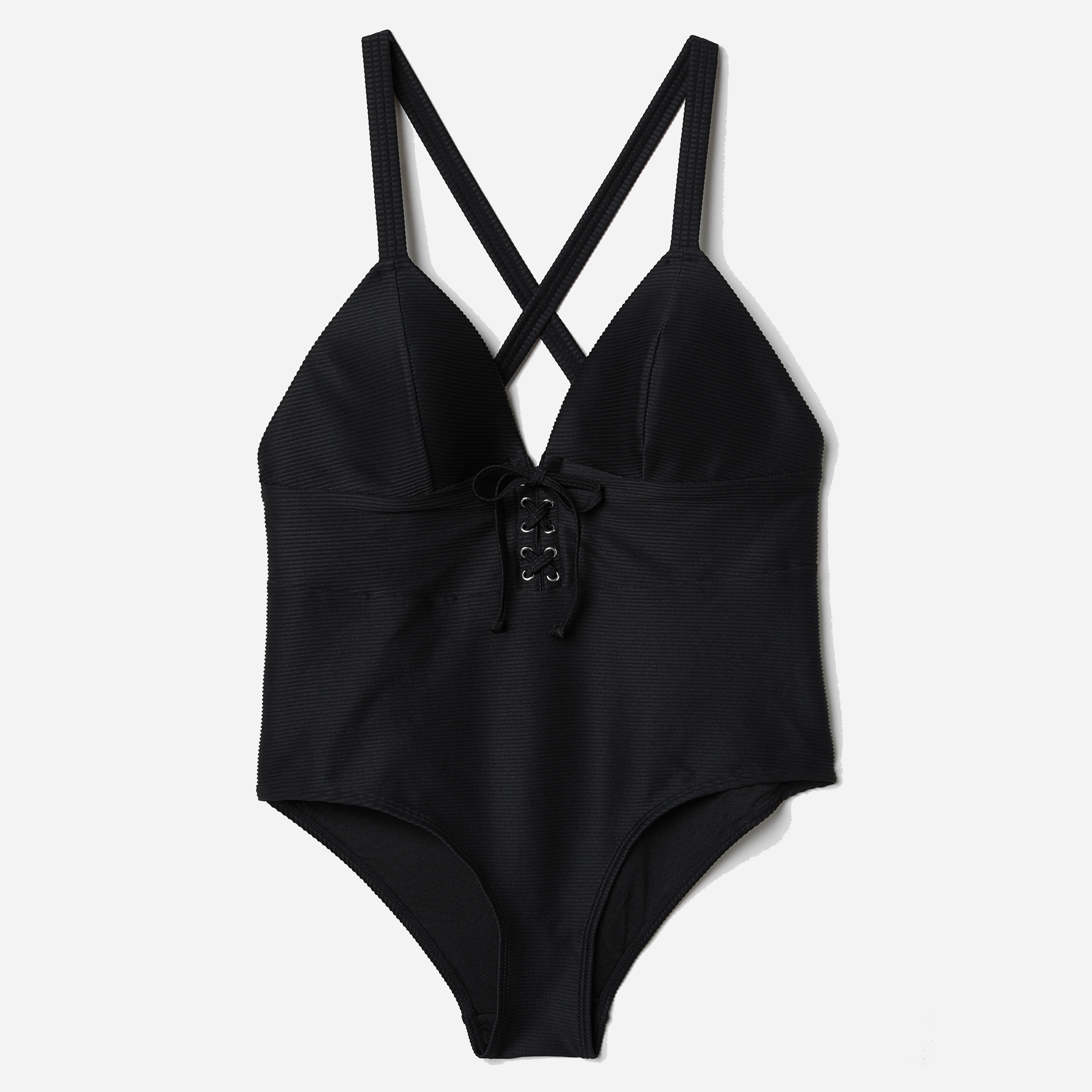 

Купальник слитный женский H&M 0654593 8  Черный, Купальник слитный женский H&M 0654593 8 44 Черный