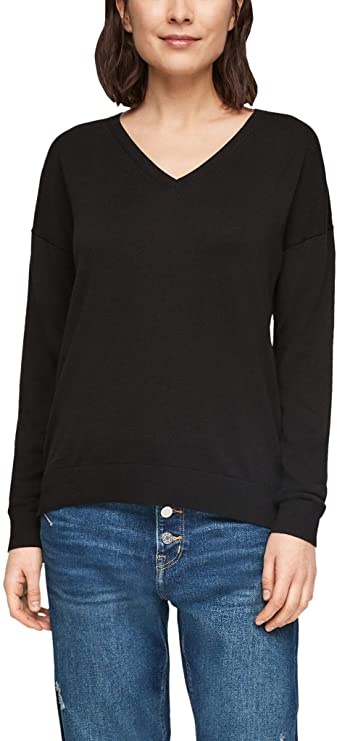 

Пуловер s.Oliver Pullover  Черный 120.11.899.17.170.2058377-9999, Пуловер s.Oliver Pullover 38 Черный 120.11.899.17.170.2058377-9999