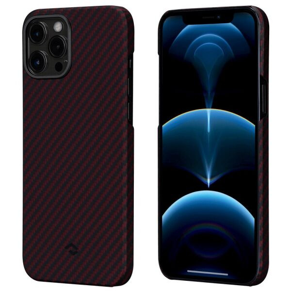

Чехол Pitaka MagEZ Case Twill для Apple iPhone 12 Pro Max - Black / Red