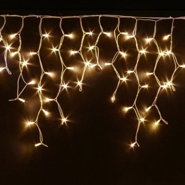 

Светодиодная LED гирлянда бахрома Xmas белый провод 240 head black wire 24 bubbles гирлянда новогодняя с желтым мерцанием