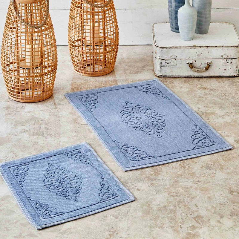 

Набор ковриков Karaca Home Milly mavi 60x100 см + 50x60 см Голубой svt-2000022291675