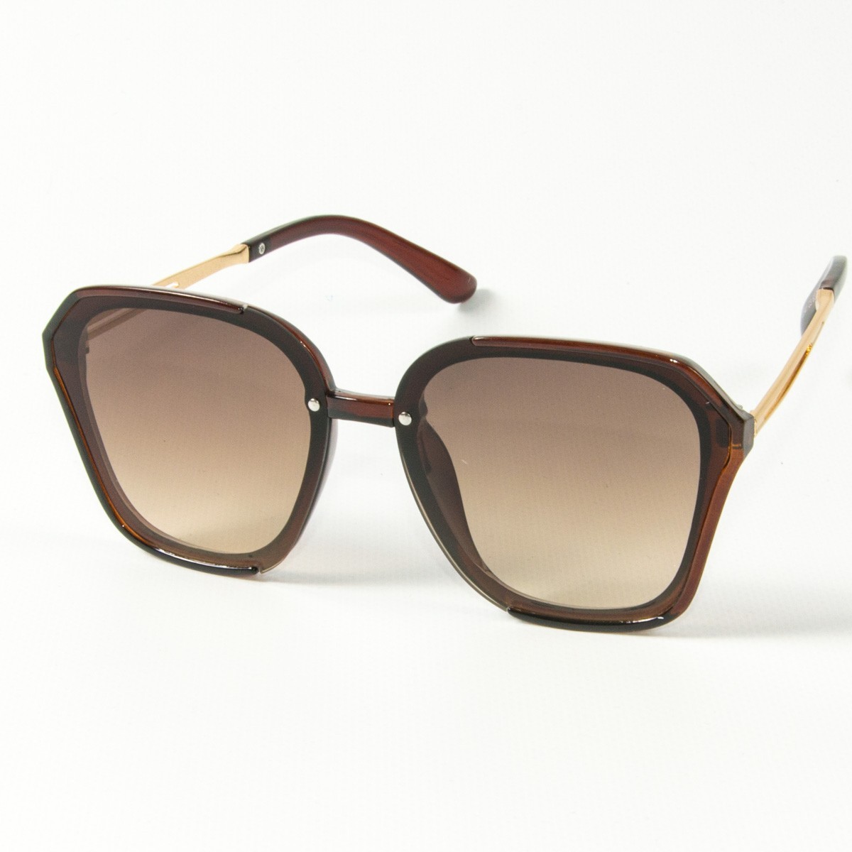 

Женские солнцезащитные квадратные очки (арт. 2341/3) коричневые