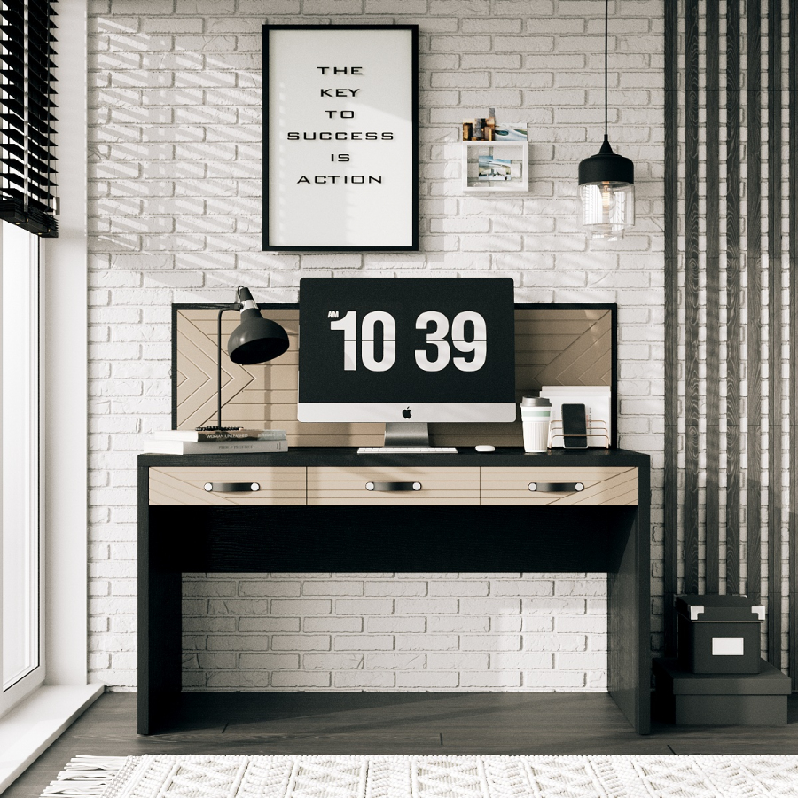 

Письменный стол Fenster Марокко Чёрный/Какао