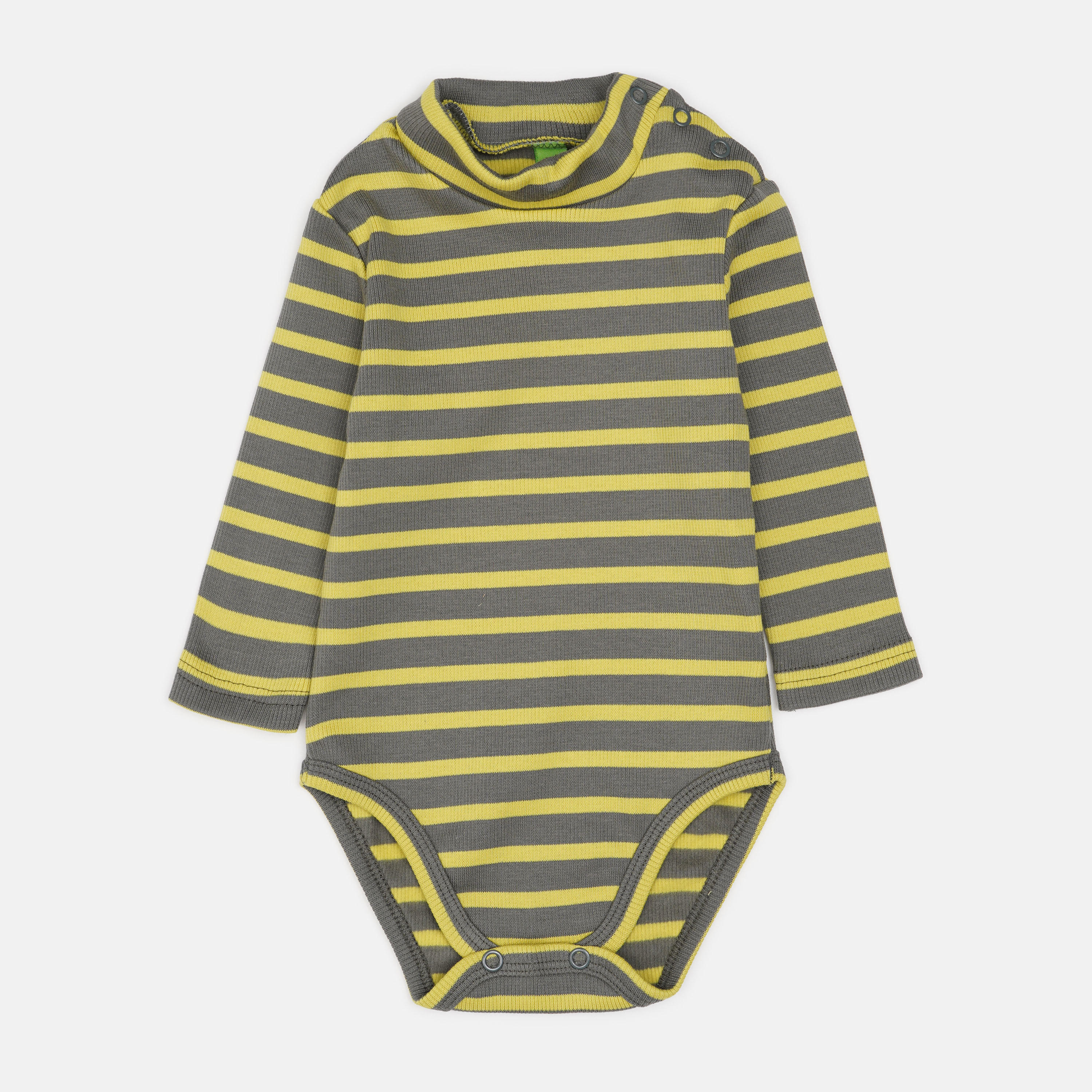 

Боди-гольф утепленный Smil 102710 80 см Полоска хаки с желтым