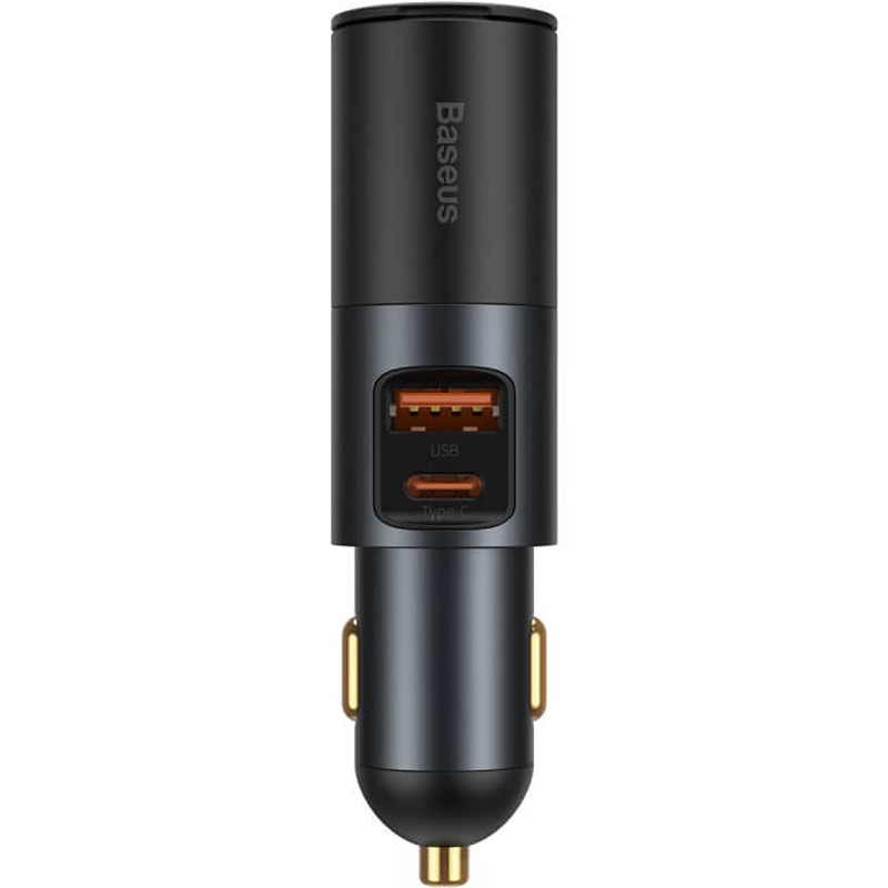 

Автомобильное зарядное устройство Baseus Share Together Fast Charge Car Charger with Cigarette Lighter 1USB + Type-C (CCBT-C0G), Grey