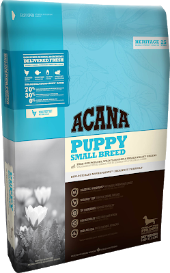 

Сухой корм Acana (Акана) Heritage Puppy Small Breed для щенков мелких пород цыпленок и индейка 2 кг