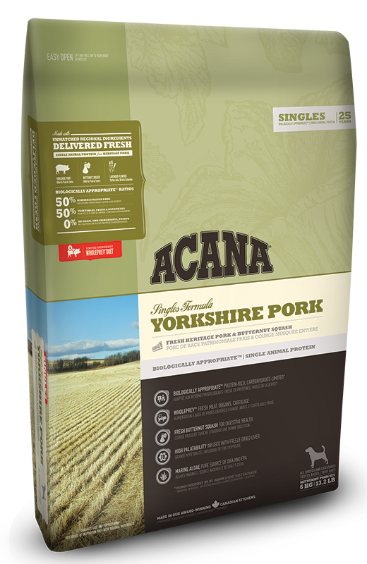 

Сухий гипоаллергенный корм Acana (Акана) Single Yorkshire Pork для собак всех пород и возрастов свинина 11.4 кг