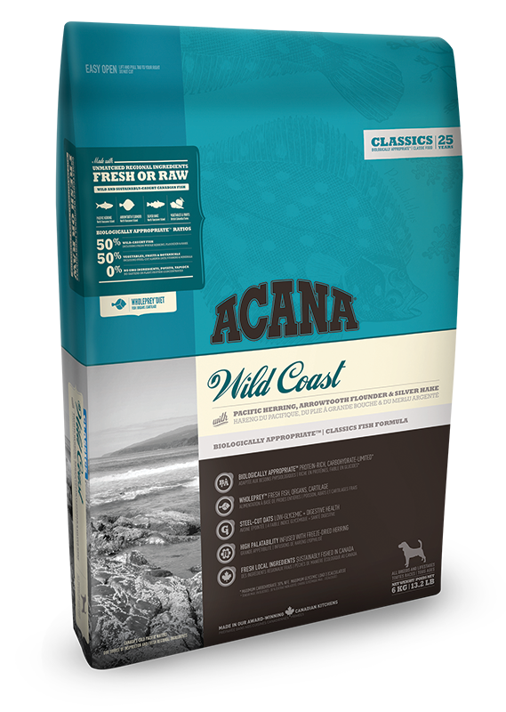 

Сухой корм Acana (Акана) Classics Wild Coast для собак всех пород и возрастов сельдь камбала и хек 11.4 кг