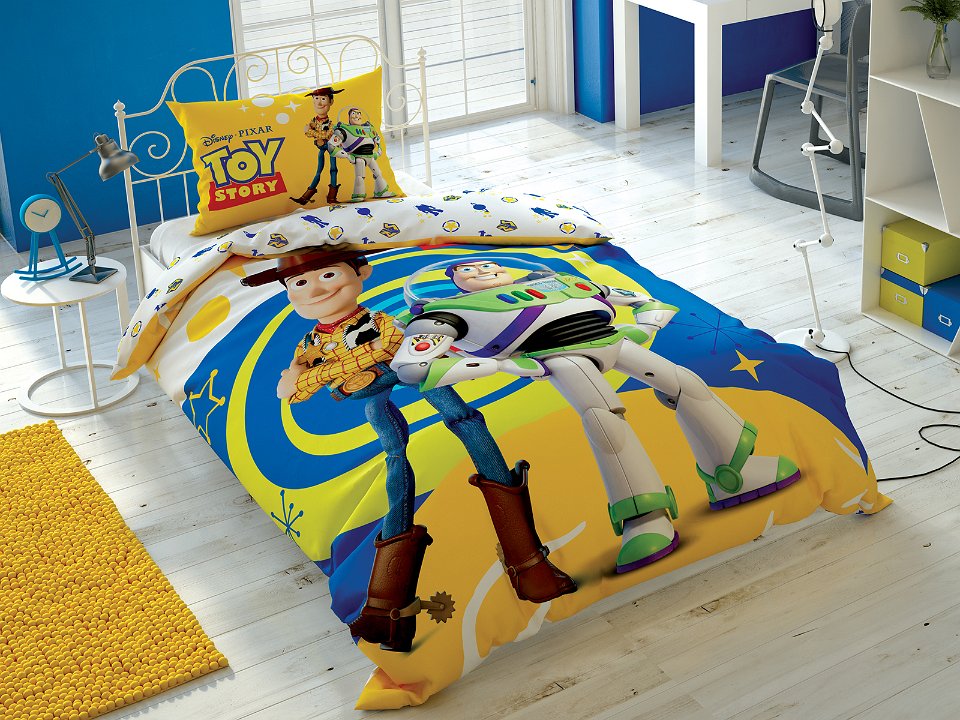 

Детский и подростковый комплект TAC Toy Story 4 Ранфорс / простынь на резинке 160 x 220 см