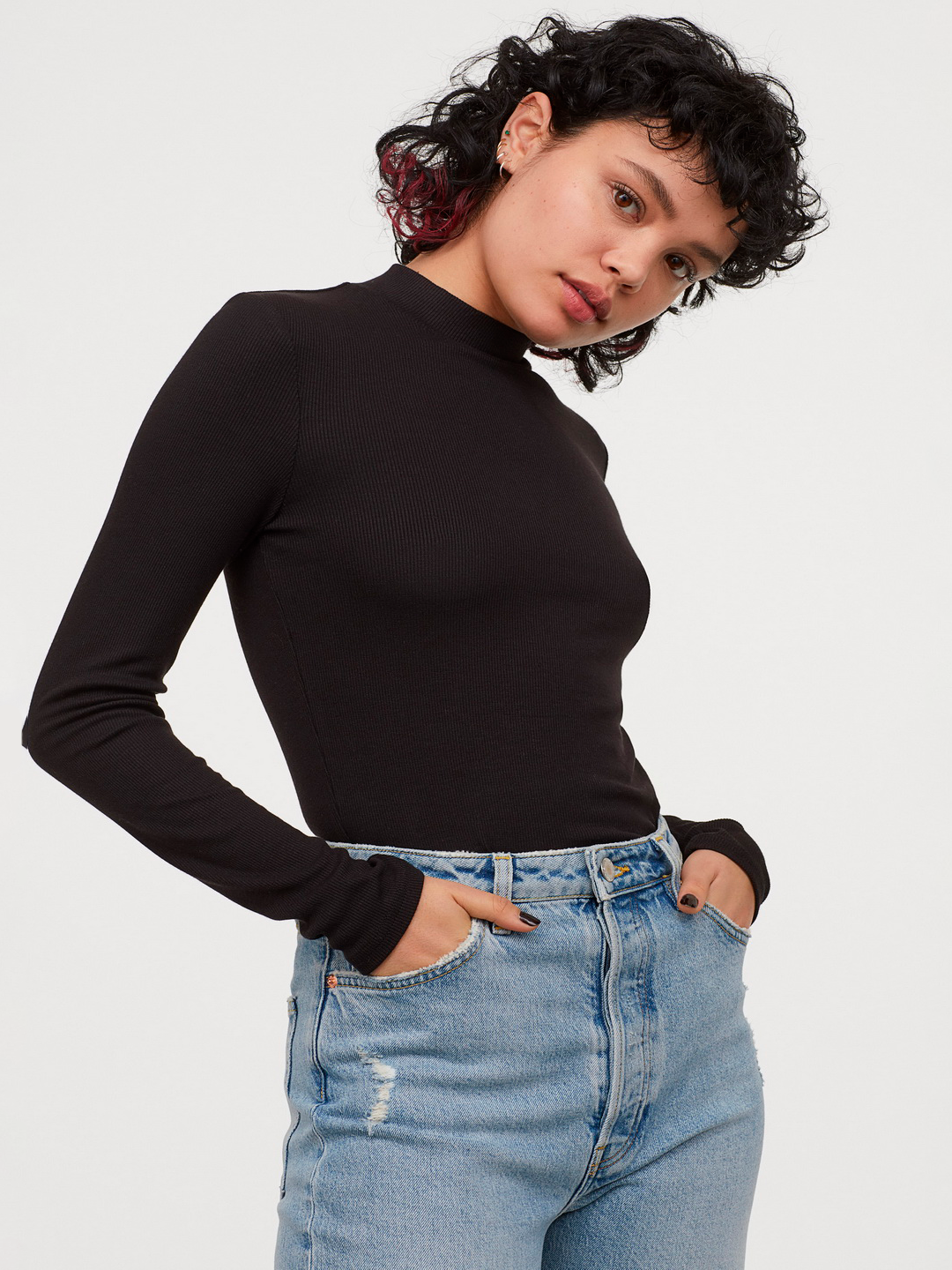 

Водолазка H&M 0818754-1 XL Черная (СА2000001870471)