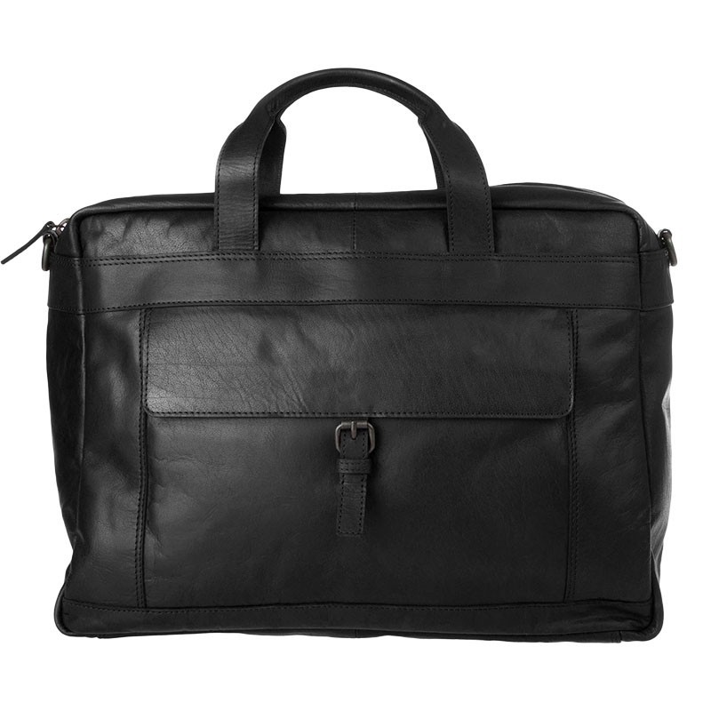 

Сумка-портфель для ноутбука 17" Spikes & Sparrow BRONCO на молнии чёрная 45х33х15 см