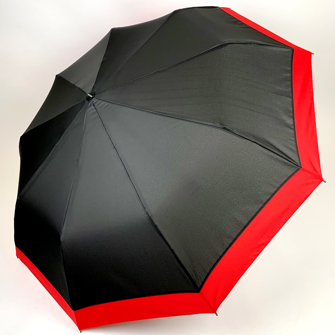 

Женский складной зонт полу-автомат Toprain 9 спиц анти-ветер Черный (ЗТ546-4)