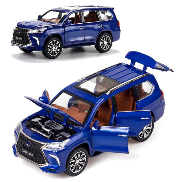 

Коллекционная машинка ТК Union Group Lexus LX570 металлическая моделька игрушка 1:24 Синий (8836488)