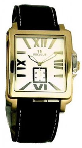 

Мужские часы Seculus 4492.1.1069 stainless-gilt, pvd, black leather
