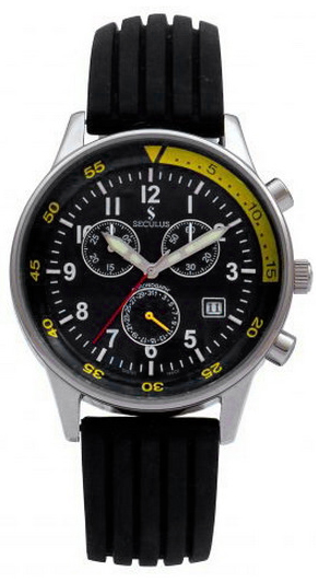 

Мужские часы Seculus 4463.1.816 black-yellow