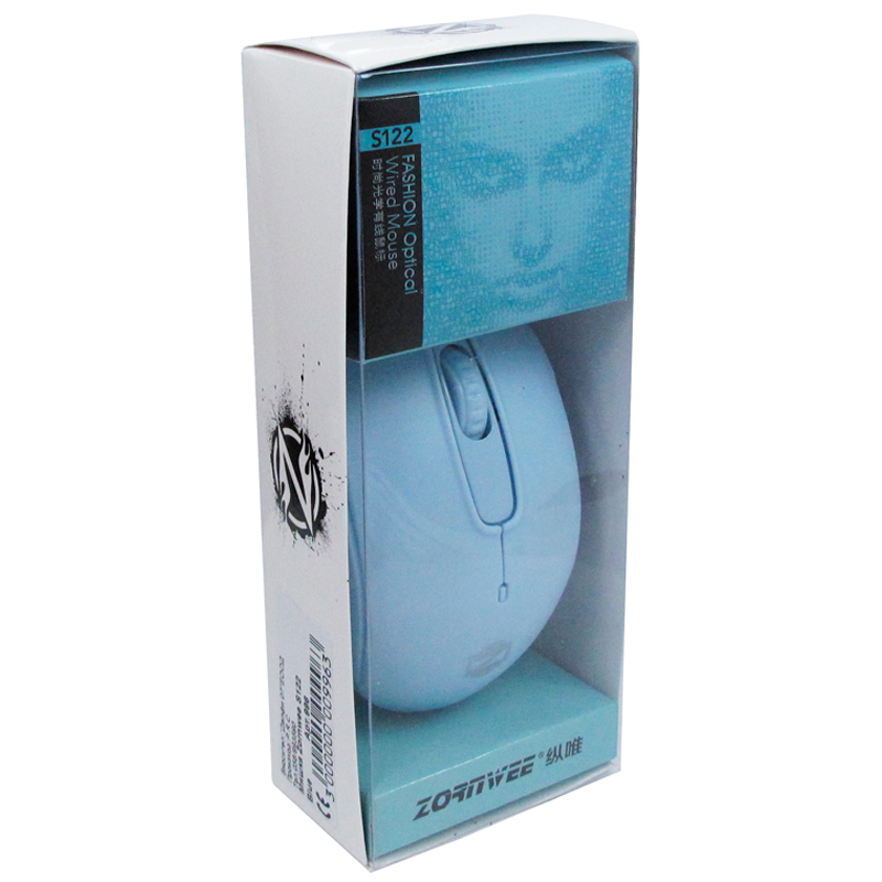 

Проводная компьютерная мышь ZornWee S122, Blue