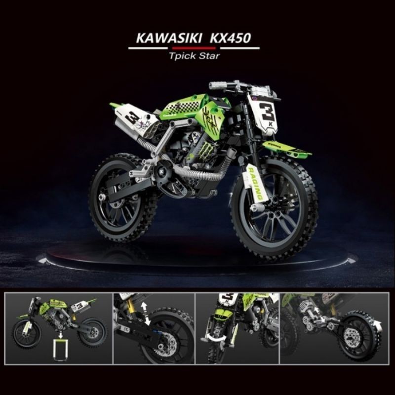 

Конструктор "Kawasaki KX 450", 425 деталей, в коробке