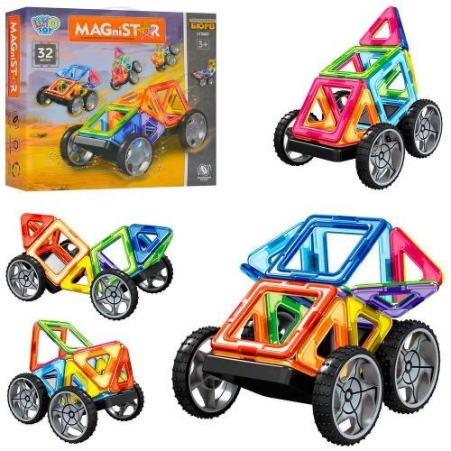 

Магнитный конструктор Limo Toy цветные магниты, 32 детали (LT 3001)