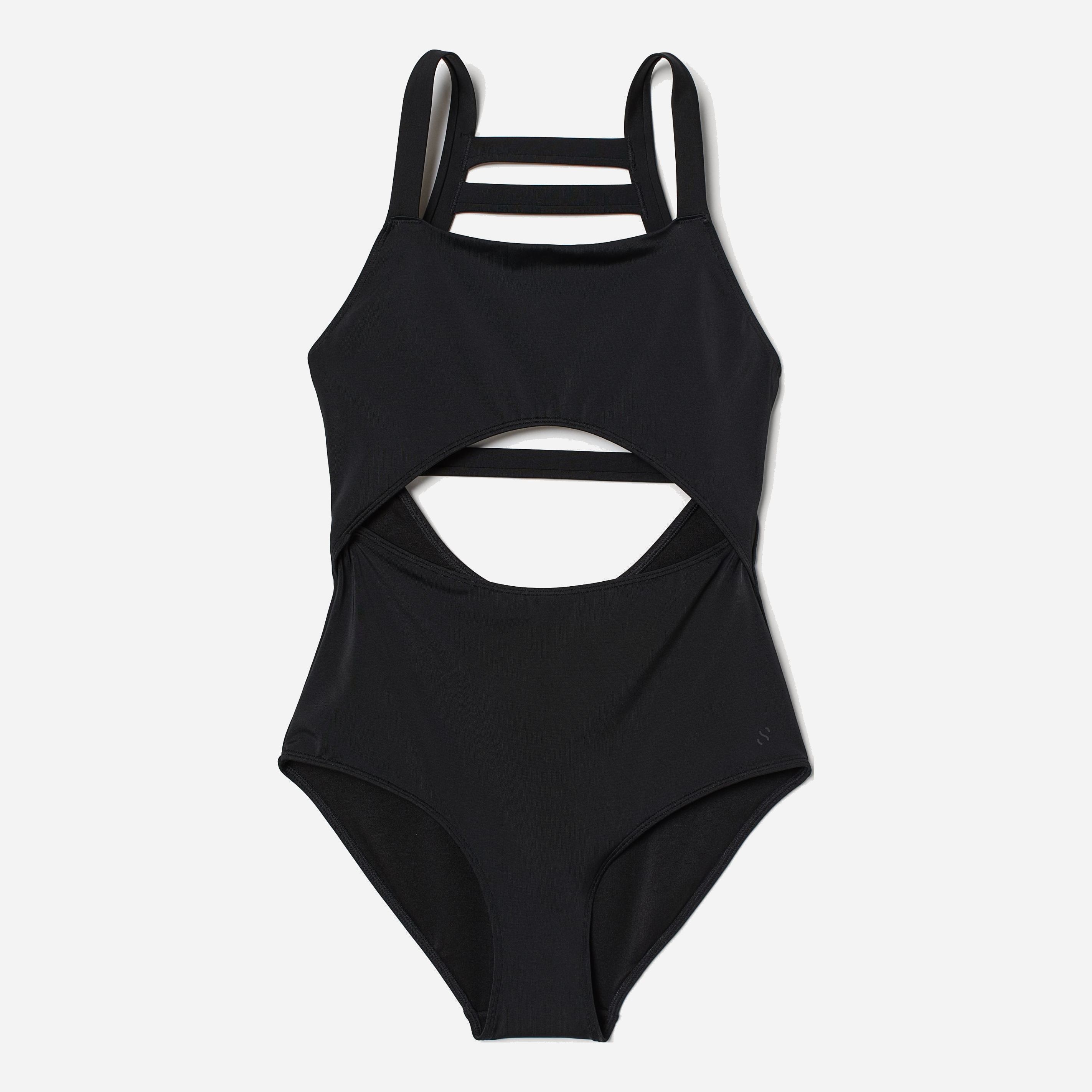 

Купальник слитный женский H&M 03-0715546-9 M Черный (СА2000001412589)