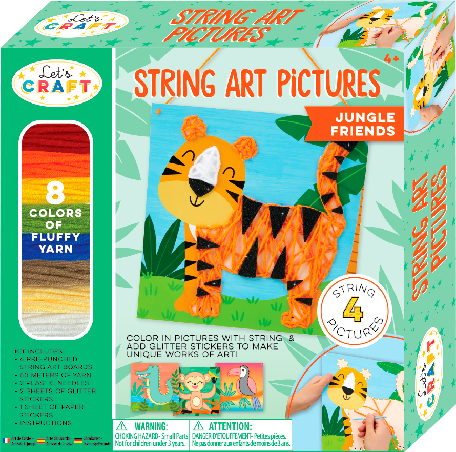 

Набор для творчества Let's Craft String Art Тропические джунгли (840100800038)
