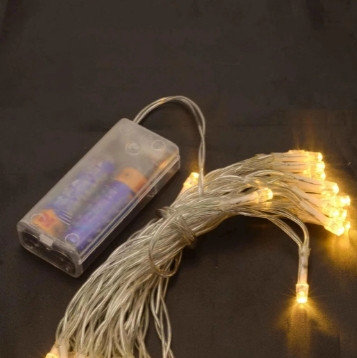 

Гирлянда На батарейках 80 LED 8м белый теплый Gonchar (NAT06651)