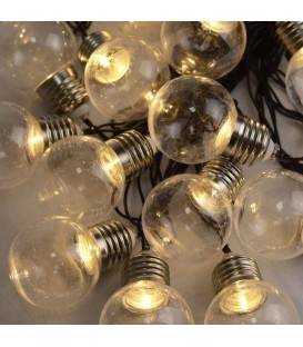 

Гирлянда Лампочки 12 LED 40мм 5м переходник белый теплый Gonchar (NAT06700)