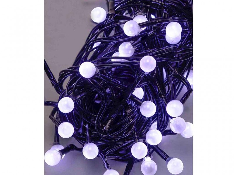 

Гирлянда Жемчуг 50 LED 5м черный провод переходник белый Gonchar (NAT06668)