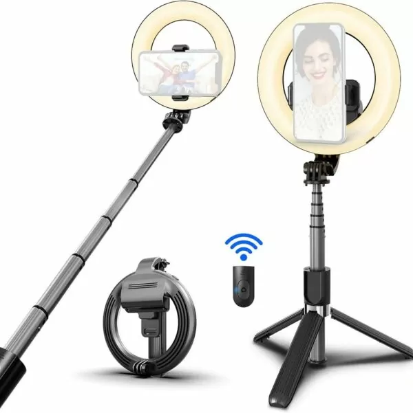 

Cелфи палка с пультом и LED подсветкою UKC Selfie Stick L07 Black
