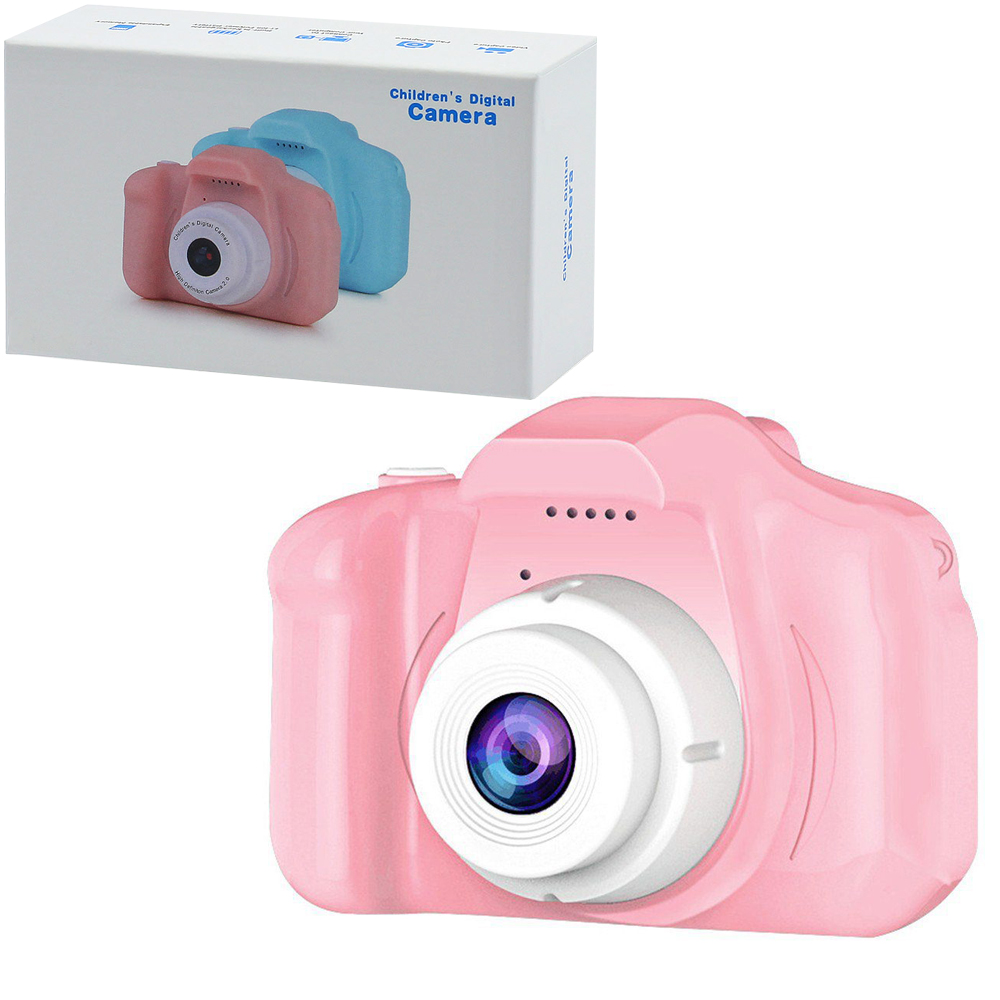 

Детский фотоаппарат X2. Pink Rerand (1843342977) гаджет может записывать видео и делать фотографии.