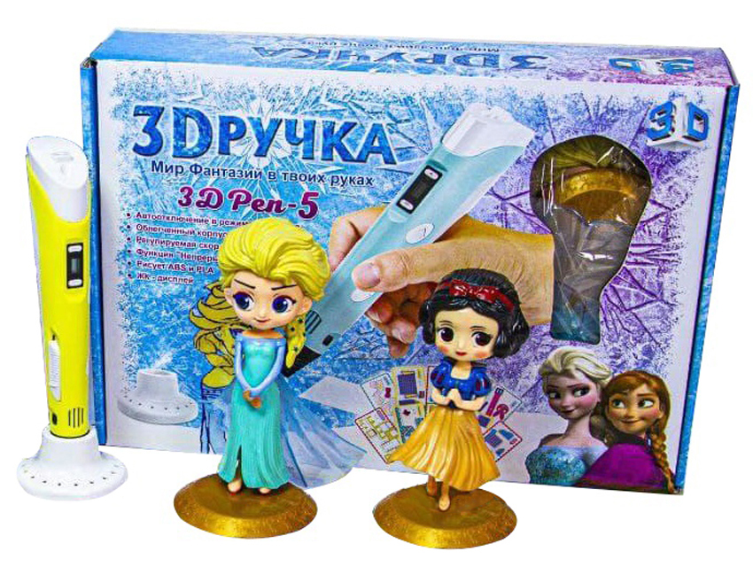 

Ручка-3D Penobon "Frozen" с помощью которого можно создать объемные рисунки, картины, сувениры, модели автомобилей или произведения, буквально рисуя в воздухе.