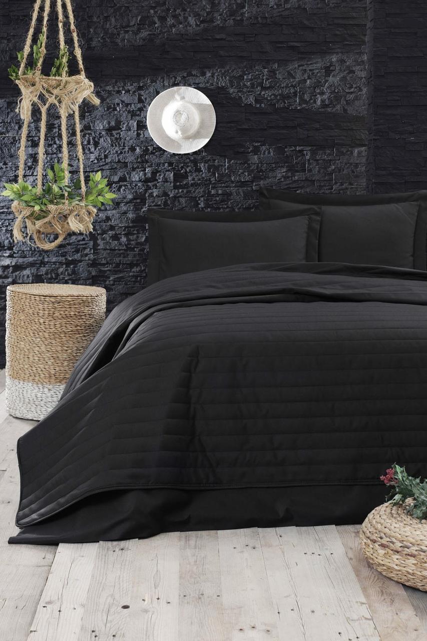 

Покрывало стеганное Eponj Home - Monart siyah черный 220*240