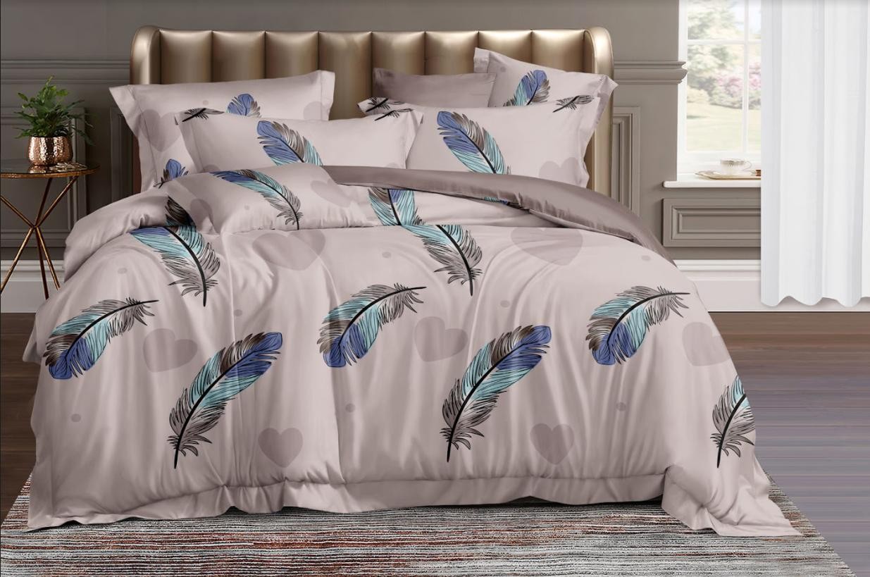 

Пододеяльник MirSоn Сатин 22-1310 Peacock feathers 160 х 220